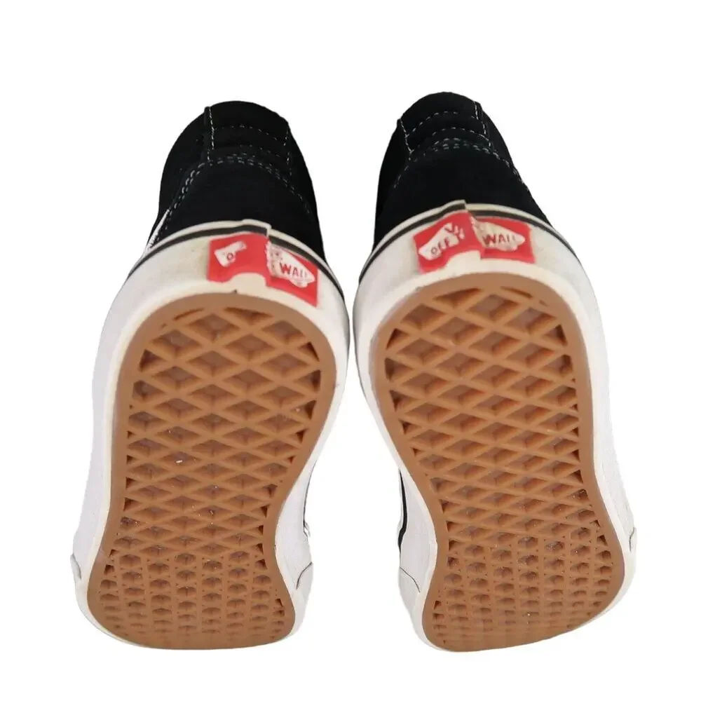 Vans Shoes Kids 3.5 Sneaker Sk8 Hi Skate Casual Suede Lace Up Black Active Youth